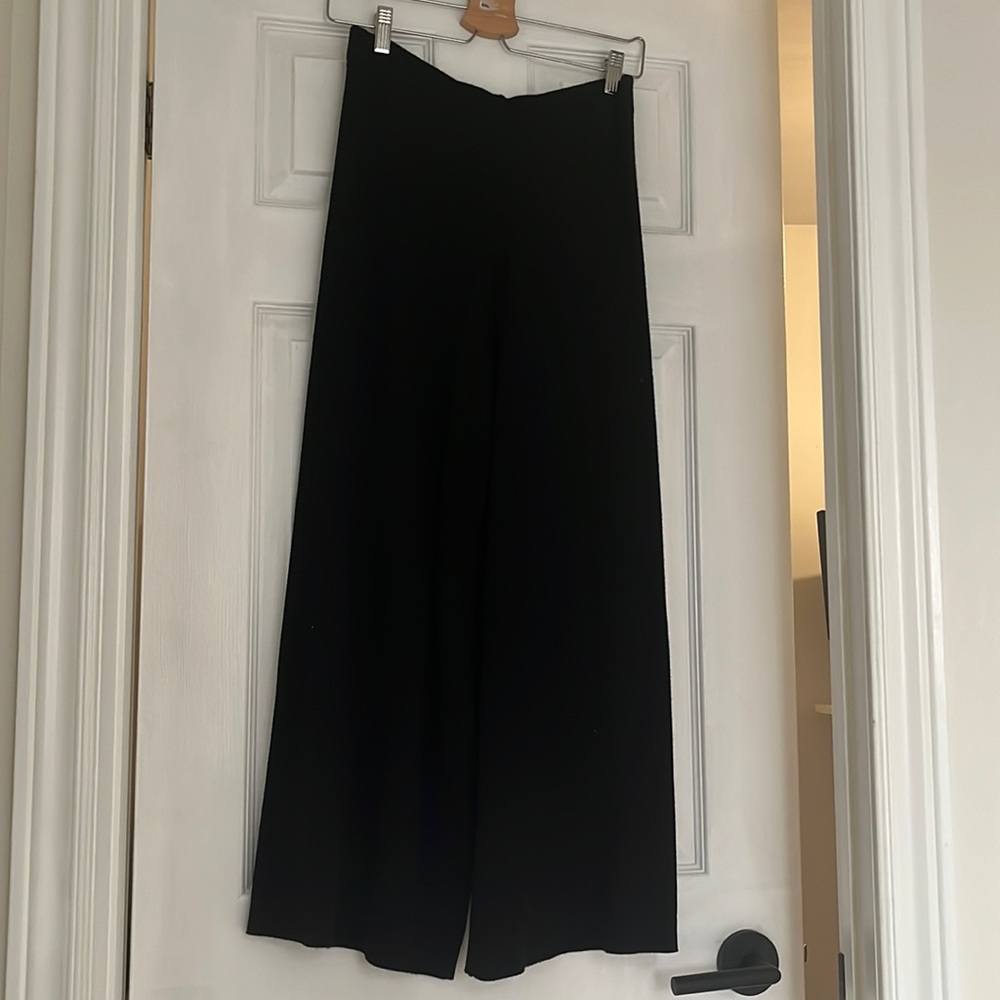 Zara Knit Flared Crop Pants